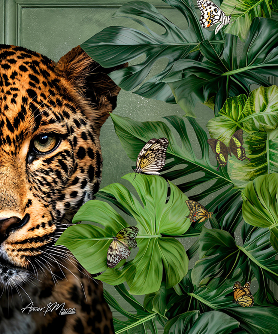 Leopard In Bloom