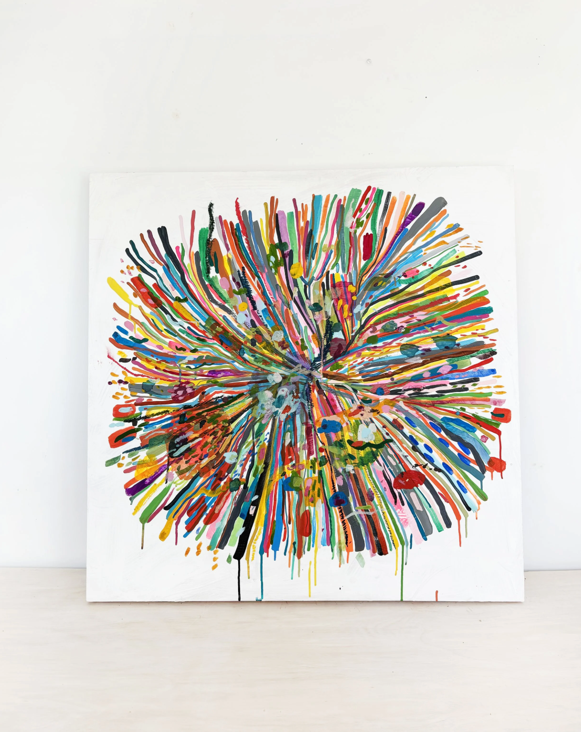 "Untitled" #3341 | 36" x 36" | Mixed Media on wood panel | 2026.