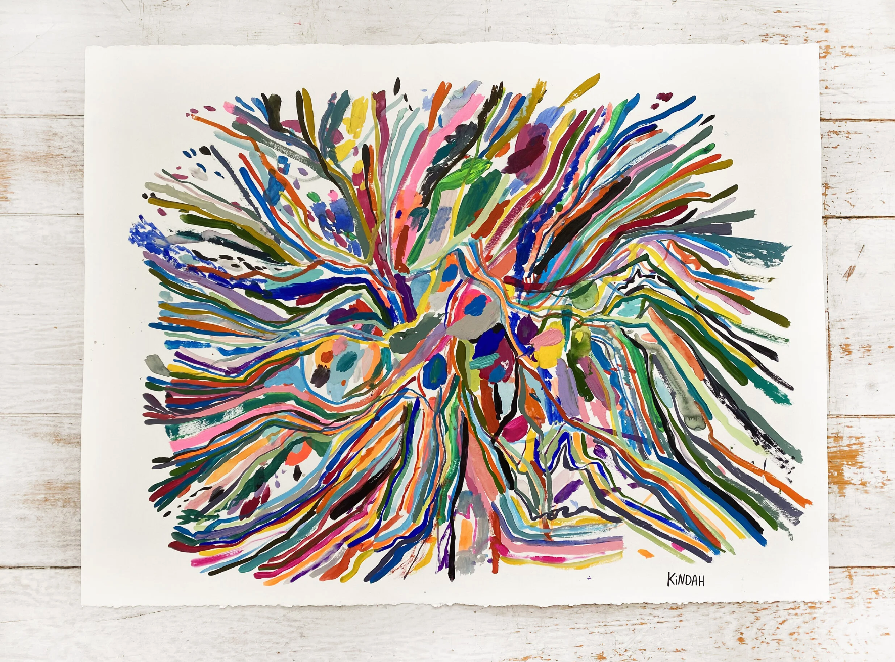 UNTITLED #3126. 30" x 22" inches. Mixed media on paper. 2021.